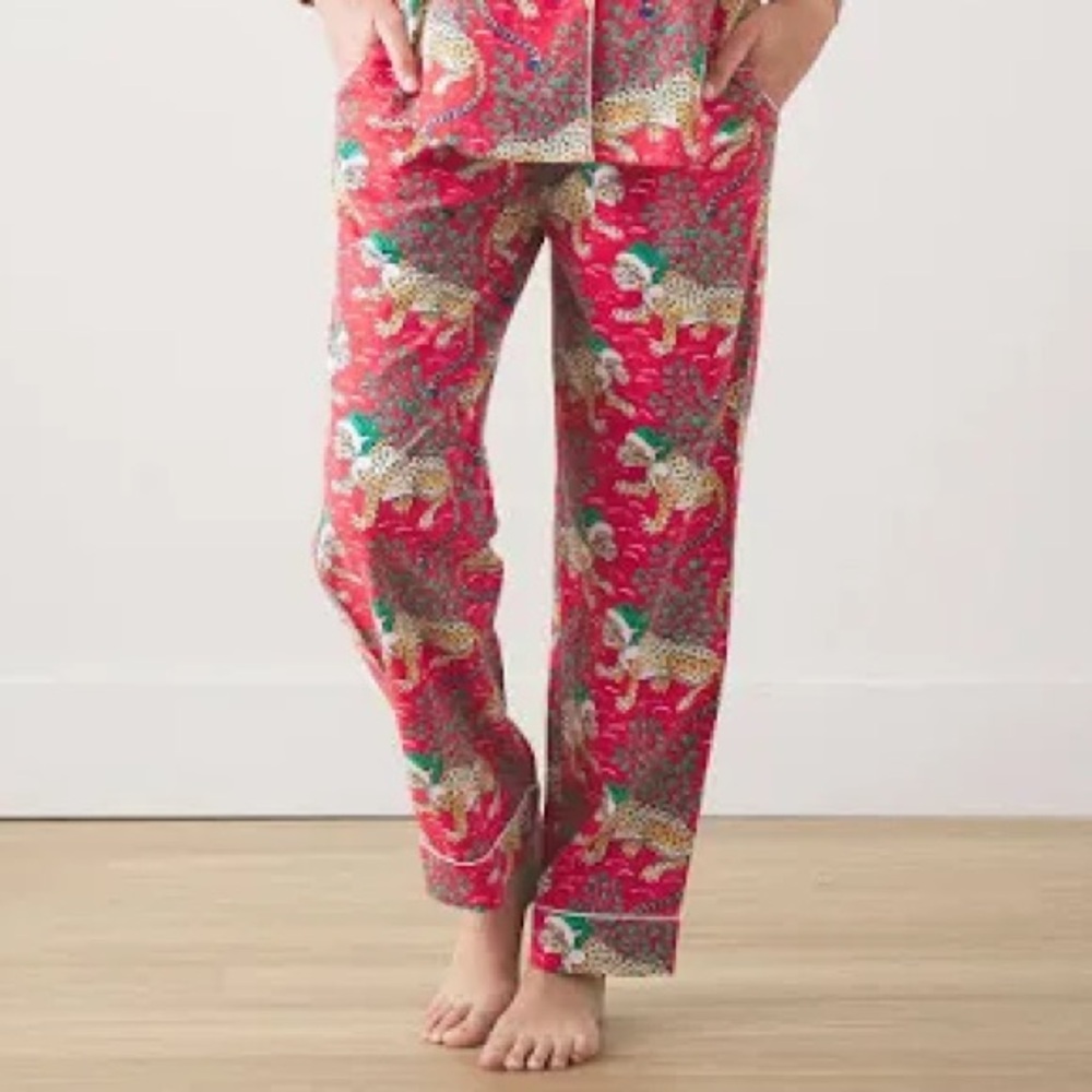 NWT Printfresh Bagheera Holly Jolly Flannel Sleep Pant in size: Petite Large